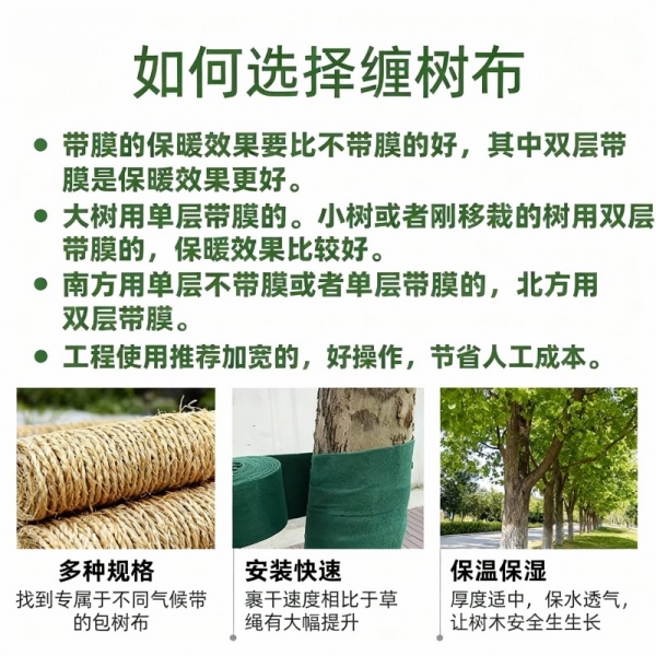 如何选择缠树布